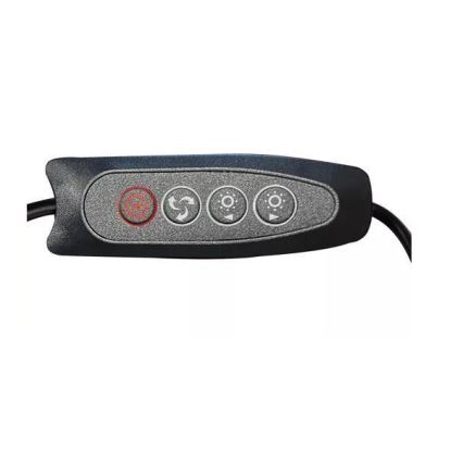 LED bordlampe dæmpbar med forstørrelsesglas LED/6W/5V 3000K/4000K/6000K sort