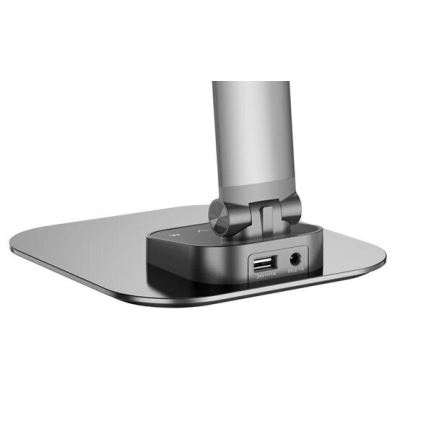 LED bordlampe dæmpbar med USB LED/7,5W/230V 3000K/4000K/5500K antracit