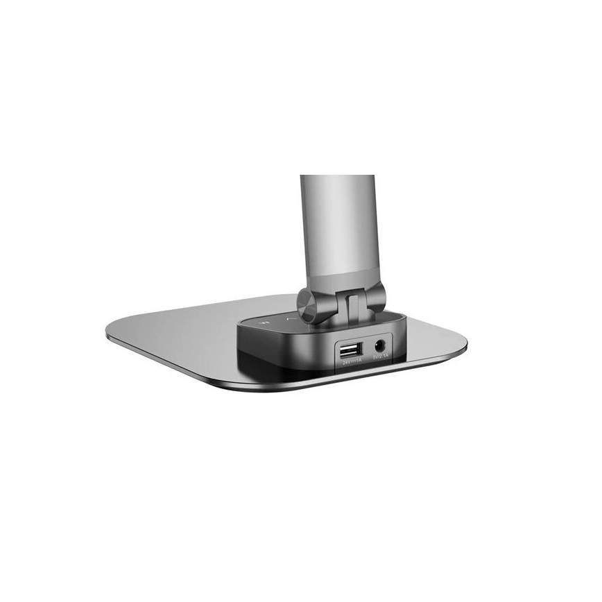 LED bordlampe dæmpbar med USB LED/7,5W/230V 3000K/4000K/5500K antracit