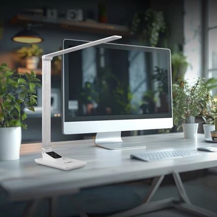 LED bordlampe dæmpbar med USB LED/7W/230V 3000K/4000K/5500K hvid