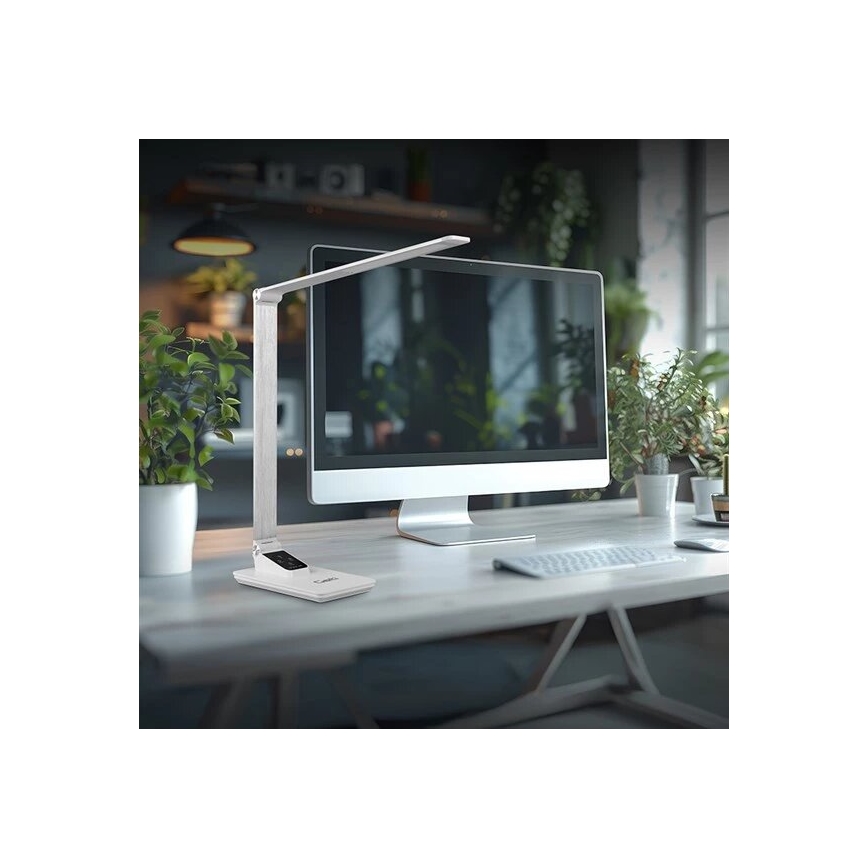 LED bordlampe dæmpbar med USB LED/7W/230V 3000K/4000K/5500K hvid