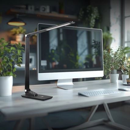 LED bordlampe dæmpbar med USB LED/7W/230V 3000K/4000K/5500K sort
