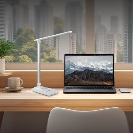 LED bordlampe dæmpbar med USB LED/9W/230V 3000K/4000K/5500K hvid