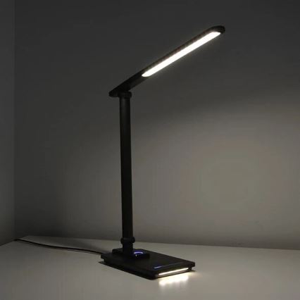 LED bordlampe dæmpbar med USB LED/9W/230V 3000K/4000K/5500K sort