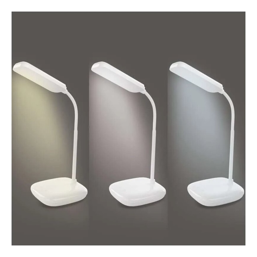 LED bordlampe dæmpbar og fleksibel LED/12W/230V 3000K/4000K/6500K hvid