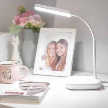 LED bordlampe dæmpbar og fleksibel LED/12W/230V 3000K/4000K/6500K hvid