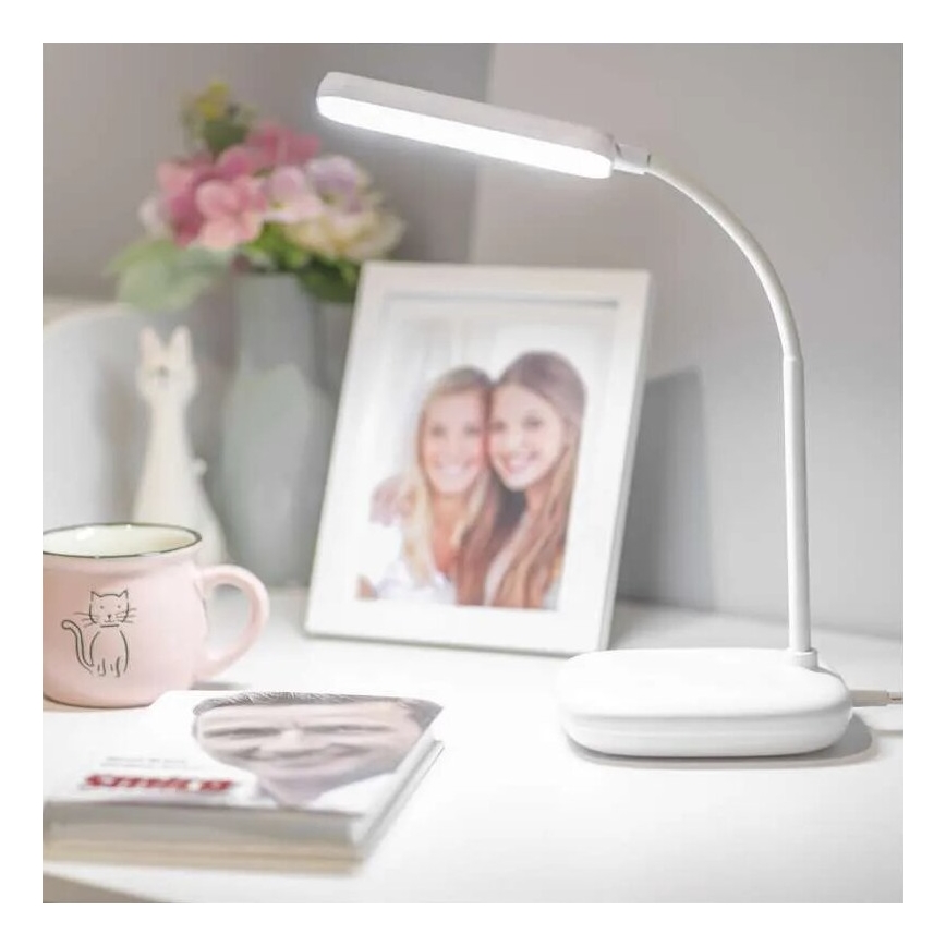 LED bordlampe dæmpbar og fleksibel LED/12W/230V 3000K/4000K/6500K hvid