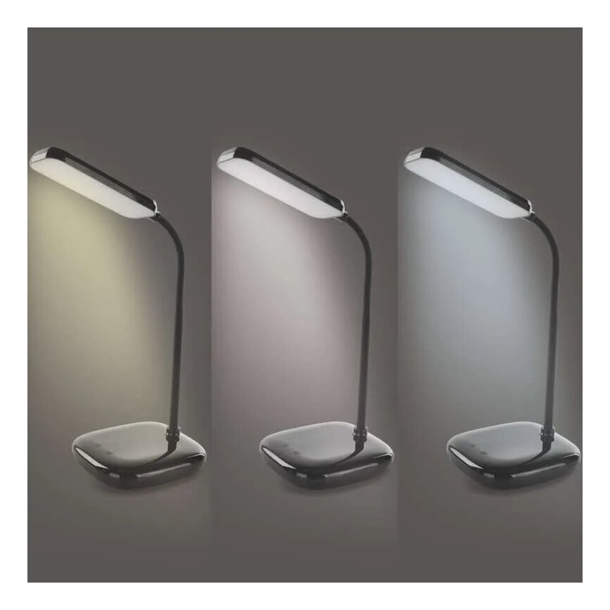 LED bordlampe dæmpbar og fleksibel LED/12W/230V 3000K/4000K/6500K sort