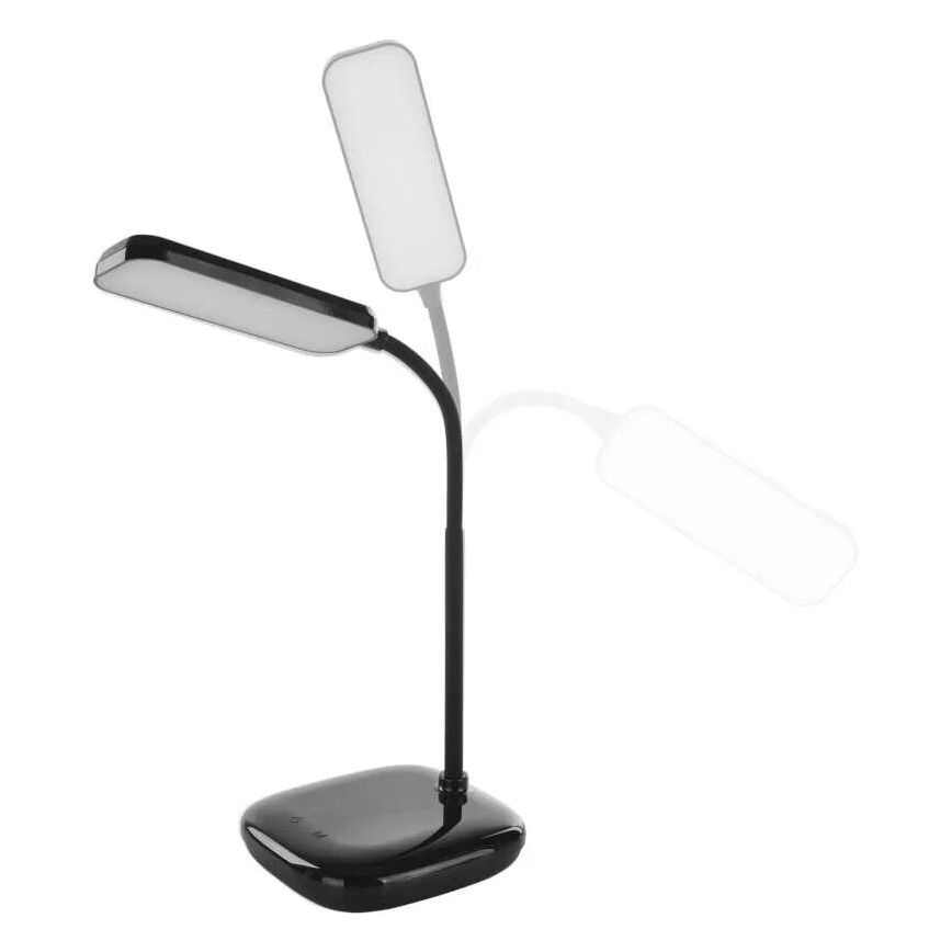 LED bordlampe dæmpbar og fleksibel LED/12W/230V 3000K/4000K/6500K sort