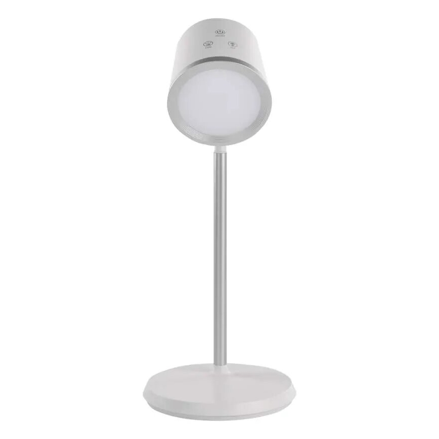 LED bordlampe dæmpbar og genopladelig 4-i-1 LED/6W/3,7V 3000K/4000K/6500K 1500mAh hvid