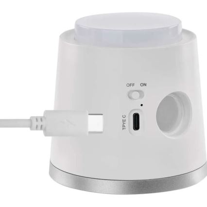 LED bordlampe dæmpbar og genopladelig 4-i-1 LED/6W/3,7V 3000K/4000K/6500K 1500mAh hvid
