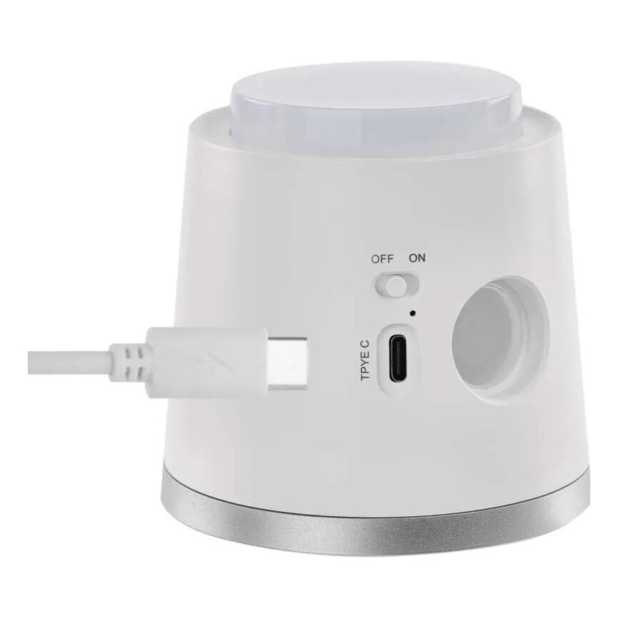 LED bordlampe dæmpbar og genopladelig 4-i-1 LED/6W/3,7V 3000K/4000K/6500K 1500mAh hvid