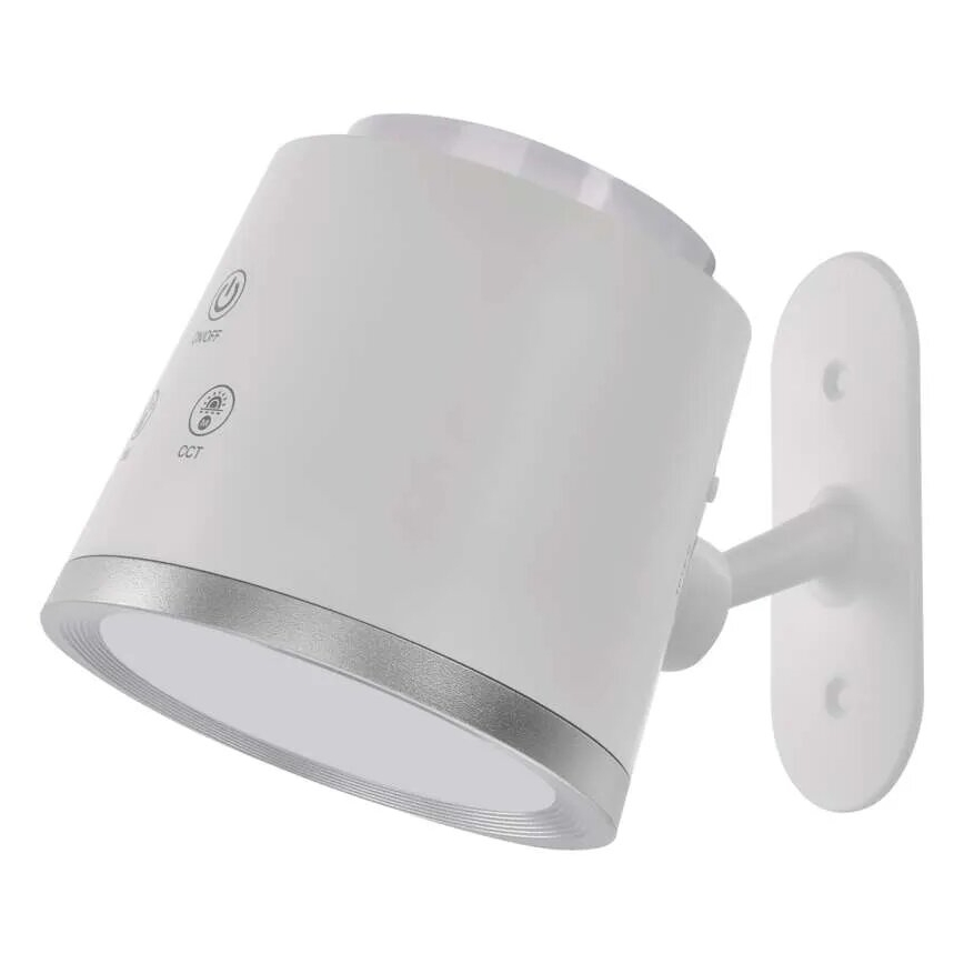 LED bordlampe dæmpbar og genopladelig 4-i-1 LED/6W/3,7V 3000K/4000K/6500K 1500mAh hvid