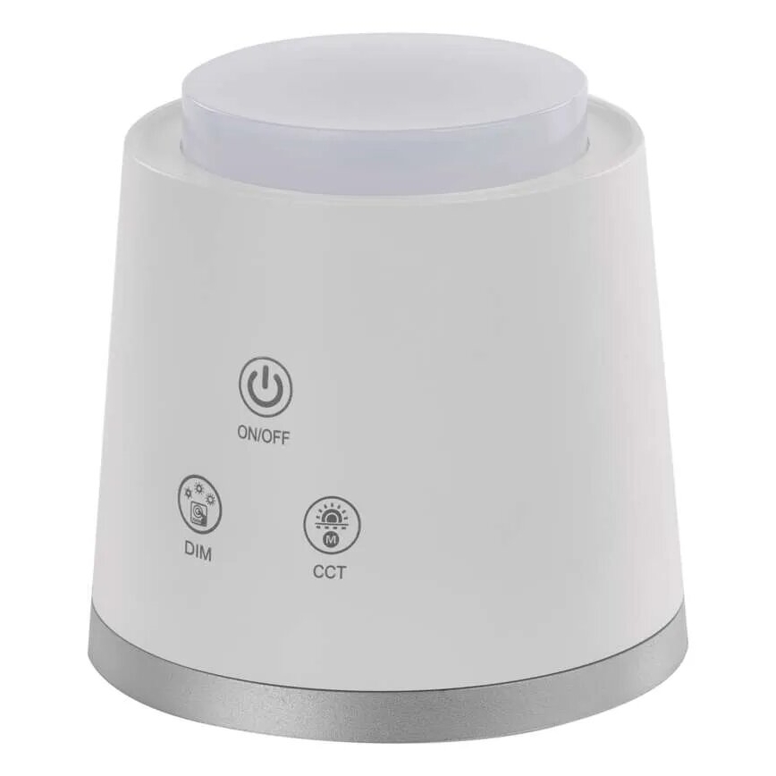LED bordlampe dæmpbar og genopladelig 4-i-1 LED/6W/3,7V 3000K/4000K/6500K 1500mAh hvid