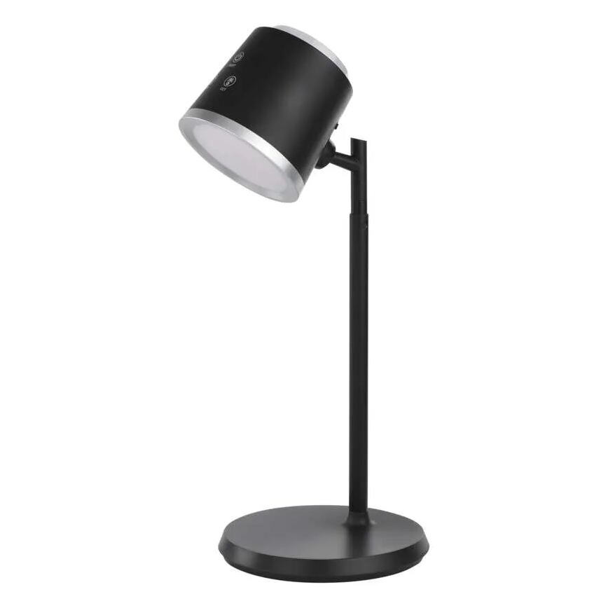 LED bordlampe dæmpbar og genopladelig 4-i-1 LED/6W/3,7V 3000K/4000K/6500K 1500mAh sort