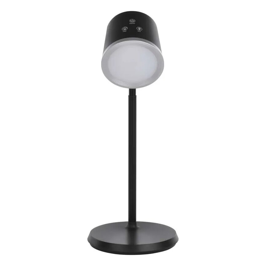 LED bordlampe dæmpbar og genopladelig 4-i-1 LED/6W/3,7V 3000K/4000K/6500K 1500mAh sort