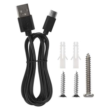 LED bordlampe dæmpbar og genopladelig 4-i-1 LED/6W/3,7V 3000K/4000K/6500K 1500mAh sort