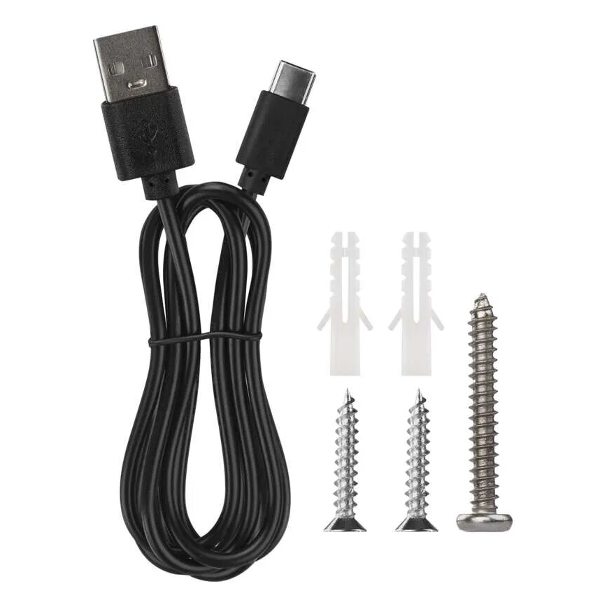 LED bordlampe dæmpbar og genopladelig 4-i-1 LED/6W/3,7V 3000K/4000K/6500K 1500mAh sort