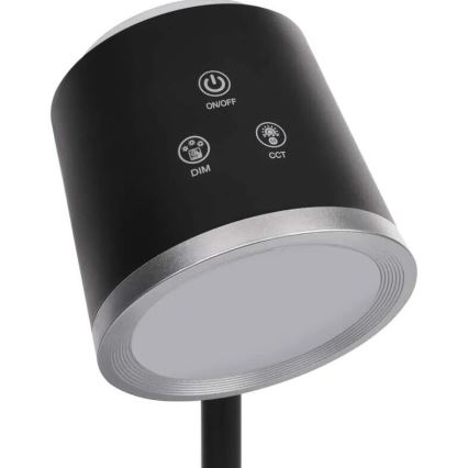 LED bordlampe dæmpbar og genopladelig 4-i-1 LED/6W/3,7V 3000K/4000K/6500K 1500mAh sort
