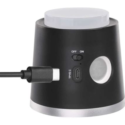 LED bordlampe dæmpbar og genopladelig 4-i-1 LED/6W/3,7V 3000K/4000K/6500K 1500mAh sort