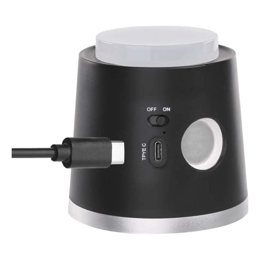 LED bordlampe dæmpbar og genopladelig 4-i-1 LED/6W/3,7V 3000K/4000K/6500K 1500mAh sort