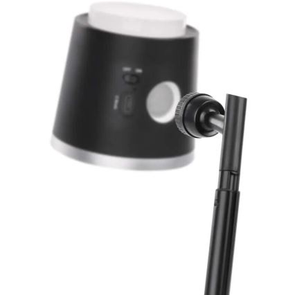 LED bordlampe dæmpbar og genopladelig 4-i-1 LED/6W/3,7V 3000K/4000K/6500K 1500mAh sort