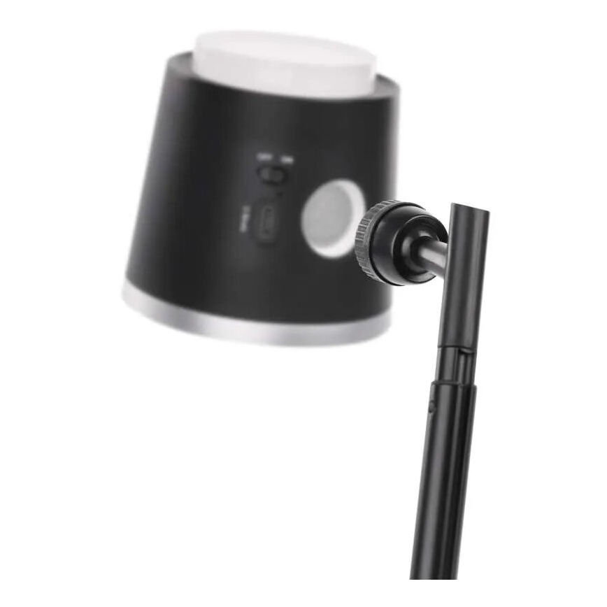 LED bordlampe dæmpbar og genopladelig 4-i-1 LED/6W/3,7V 3000K/4000K/6500K 1500mAh sort