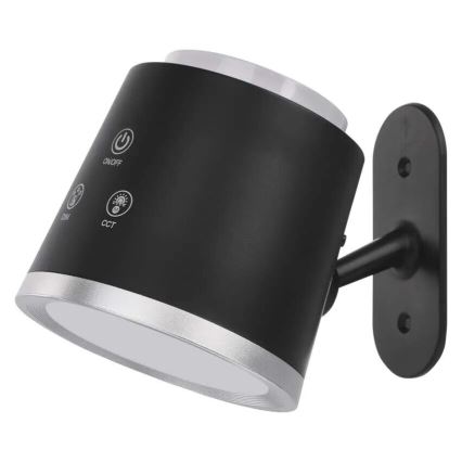 LED bordlampe dæmpbar og genopladelig 4-i-1 LED/6W/3,7V 3000K/4000K/6500K 1500mAh sort