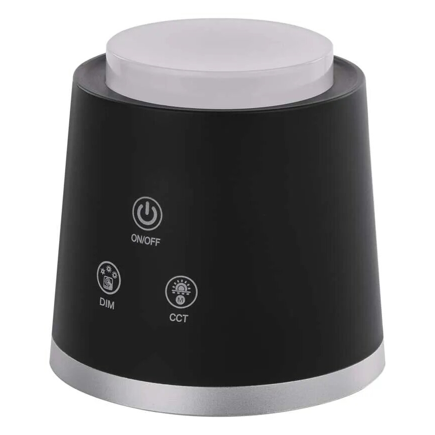 LED bordlampe dæmpbar og genopladelig 4-i-1 LED/6W/3,7V 3000K/4000K/6500K 1500mAh sort
