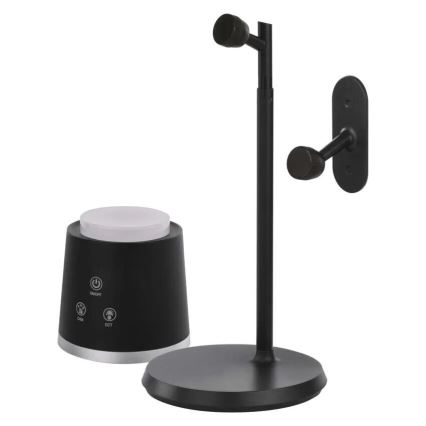 LED bordlampe dæmpbar og genopladelig 4-i-1 LED/6W/3,7V 3000K/4000K/6500K 1500mAh sort