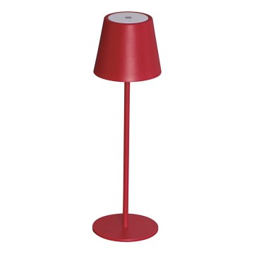 LED Bordlampe dæmpbar og genopladelig INITA LED/1,2W/1800 mAh IP54 rød
