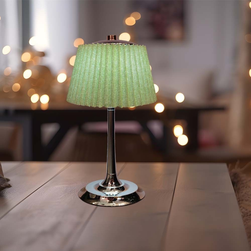 LED Genopladelig bordlampe m. touch-funktion dæmpbar LED/1,5W/5V 3000/4000/6000K 1800 mAh grøn