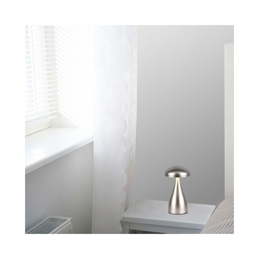 LED Genopladelig bordlampe m. touch-funktion dæmpbar LED/1W/5V 3000-6000K 1800 mAh guldfarvet