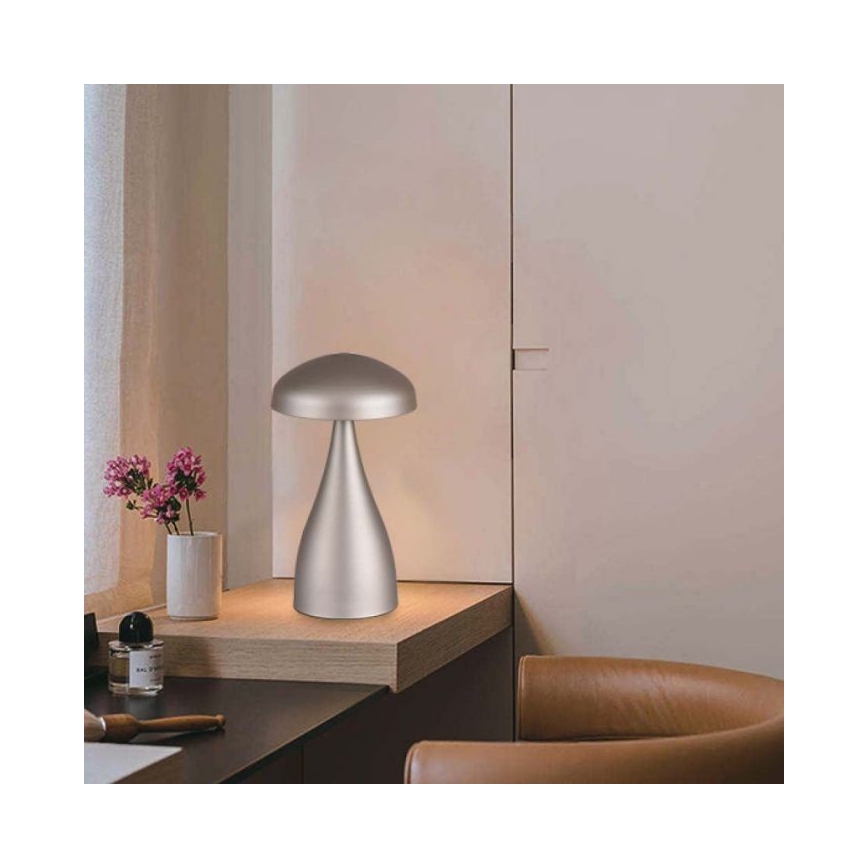 LED Genopladelig bordlampe m. touch-funktion dæmpbar LED/1W/5V 3000-6000K 1800 mAh guldfarvet