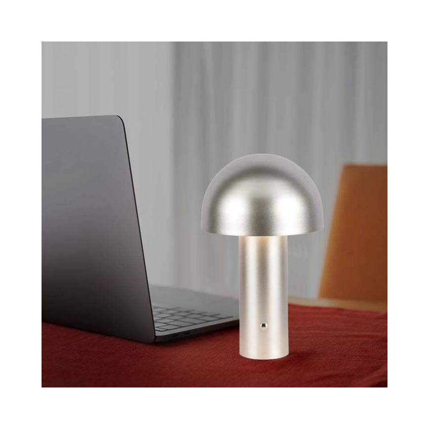 LED Genopladelig bordlampe m. touch-funktion dæmpbar LED/1W/5V 3000-6000K 1800 mAh guldfarvet