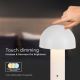 LED Genopladelig bordlampe m. touch-funktion dæmpbar LED/1W/5V 3000-6000K 1800 mAh hvid