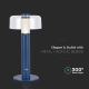 LED Genopladelig bordlampe m. touch-funktion dæmpbar LED/1W/5V 3000K 1800 mAh blå