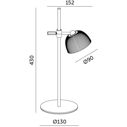 LED Bordlampe dæmpbar og genopladelig 04.01.2001 LED/3,5W/5V 3000/4000/6500K IP54 1800 mAh hvid