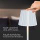 LED Genopladelig bordlampe m. touch-funktion dæmpbar LED/4W/5V 3000-6000K 1800 mAh hvid