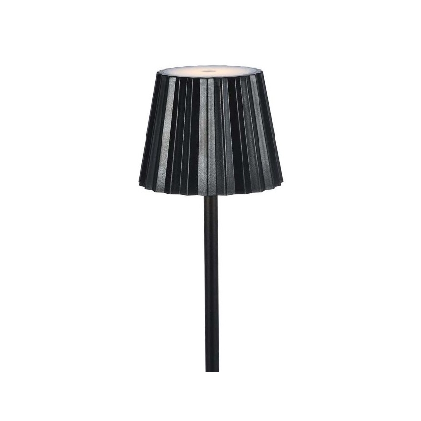 LED Genopladelig bordlampe m. touch-funktion dæmpbar LED/4W/5V 3000-6000K 1800 mAh sort