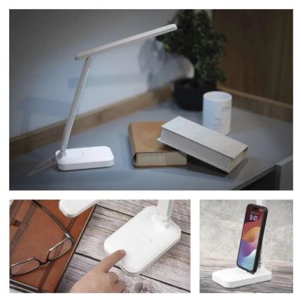 LED Bordlampe dæmpbar og genopladelig LED/5W/3,7V 3000K/4000K/6500K 800mAh hvid