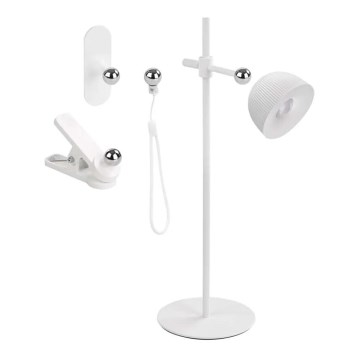 LED Bordlampe dæmpbar og genopladelig magnetisk 4-i-1 LED/4,2W/3,7V 4000K 1200mAh hvid