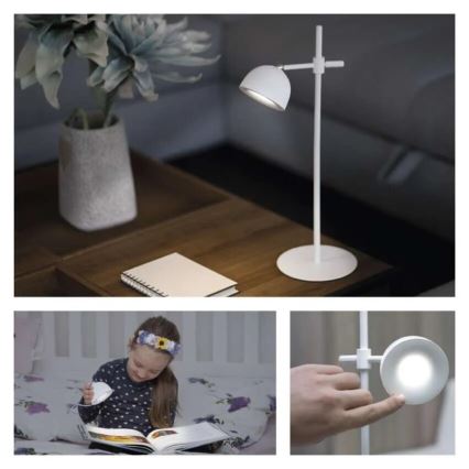LED Bordlampe dæmpbar og genopladelig magnetisk 4-i-1 LED/4,2W/3,7V 4000K 1200mAh hvid
