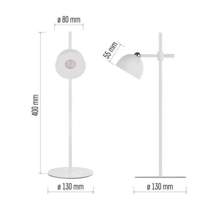 LED Bordlampe dæmpbar og genopladelig magnetisk 4-i-1 LED/4,2W/3,7V 4000K 1200mAh hvid