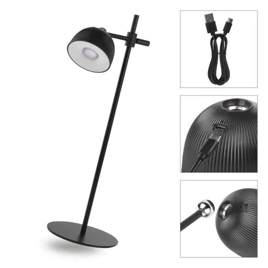 LED bordlampe dæmpbar og genopladelig magnetisk 4-i-1 LED/4,2W/3,7V 4000K 1200mAh sort