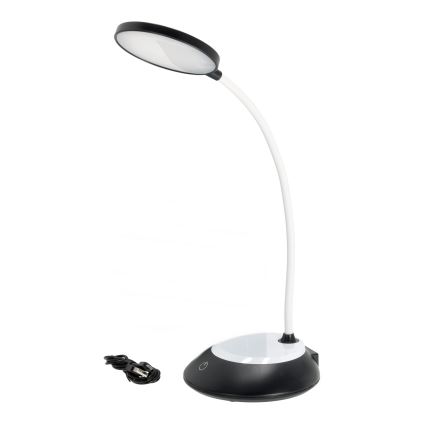 LED bordlampe dæmpbar og genopladelig VISUA LED/5W/5V 3000-5000K 1200 mAh sort