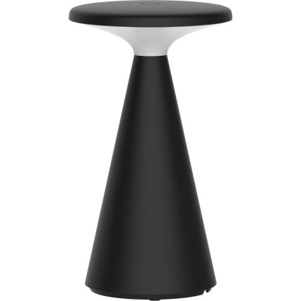 LED Dæmpbar touch-funktion udendørs bordlampe PAROS LED/1,8W/5V USB 1800 mAh IP44 sort