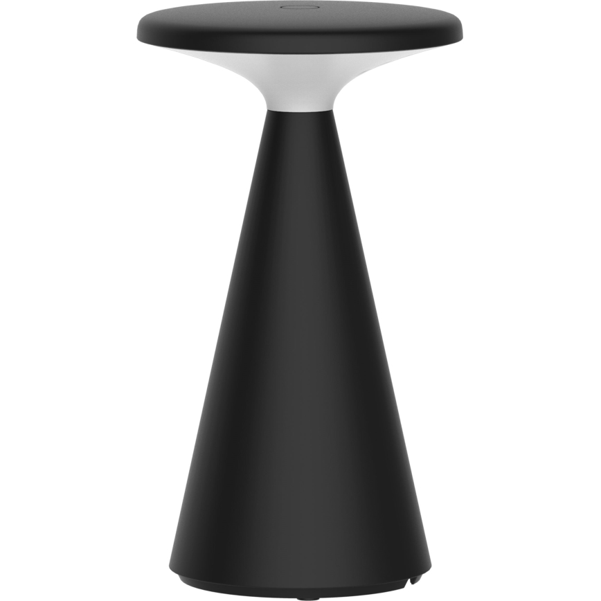 LED Dæmpbar touch-funktion udendørs bordlampe PAROS LED/1,8W/5V USB 1800 mAh IP44 sort