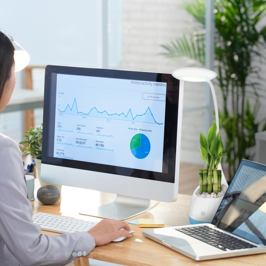 LED bordlampe dæmpbar RGB LED/4W/5V