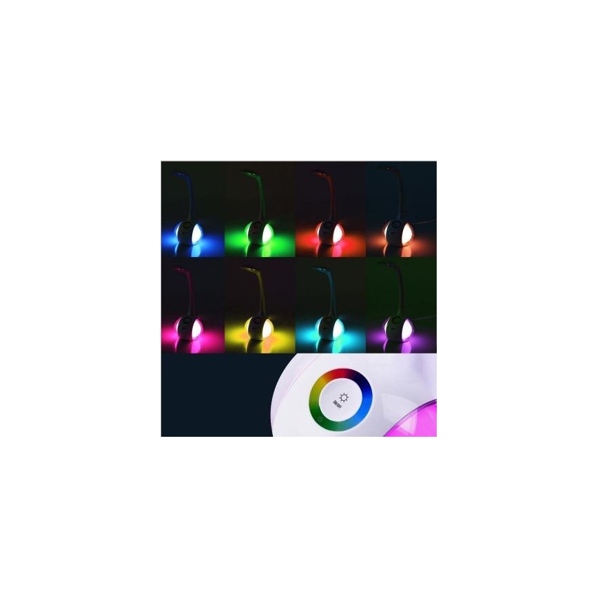 LED bordlampe dæmpbar RGB LED/7W/230V hvid